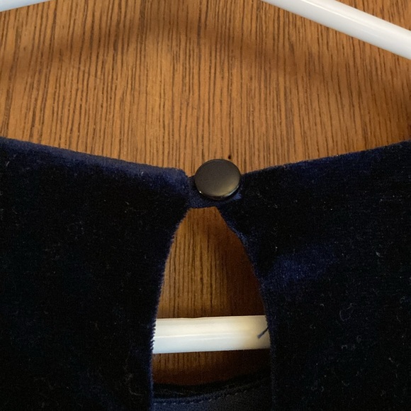 ZUNIE size 6 navy velvet (top part only) dress in excellent preowned condition - Picture 10 of 13